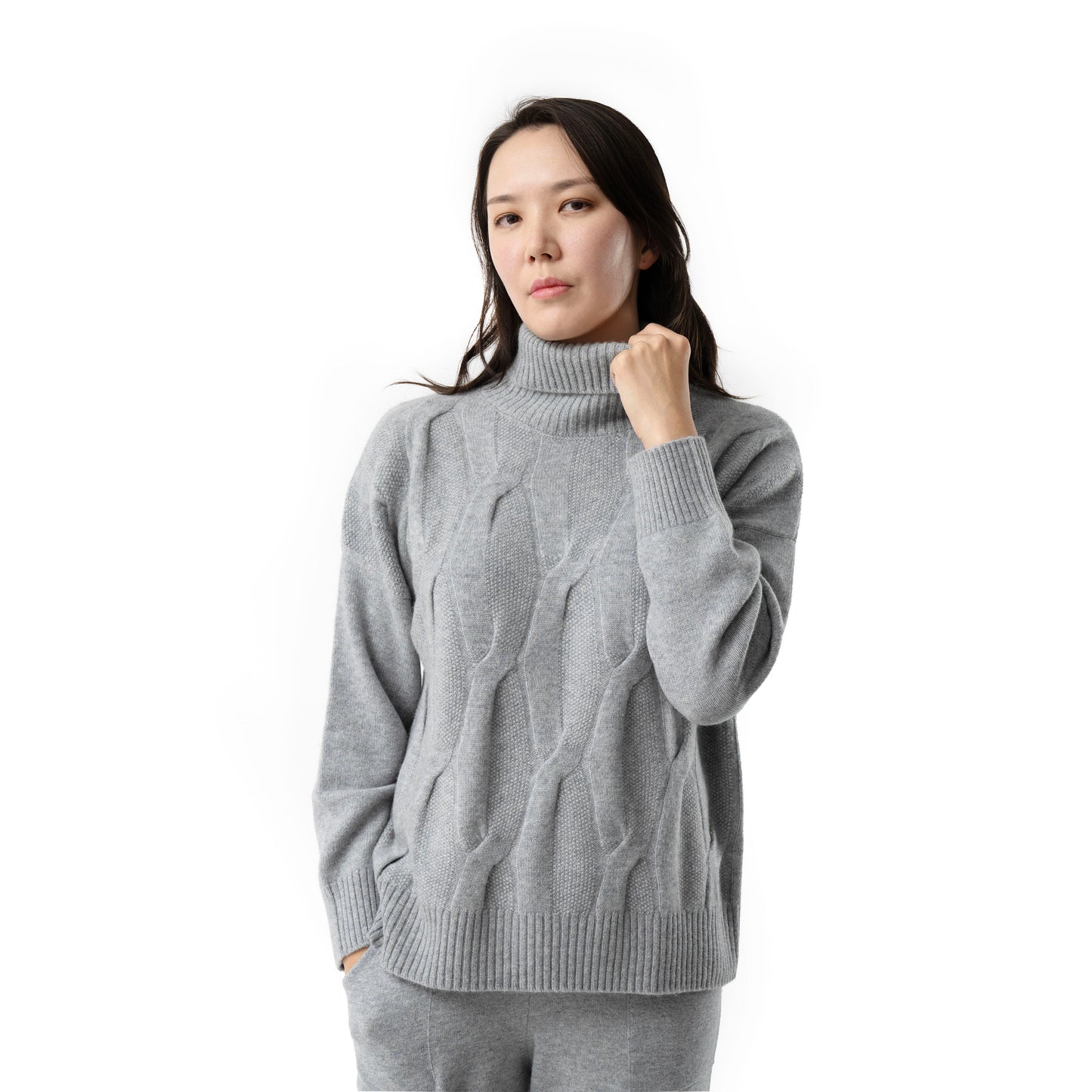 Kaschmir Sweater Indra / Grau