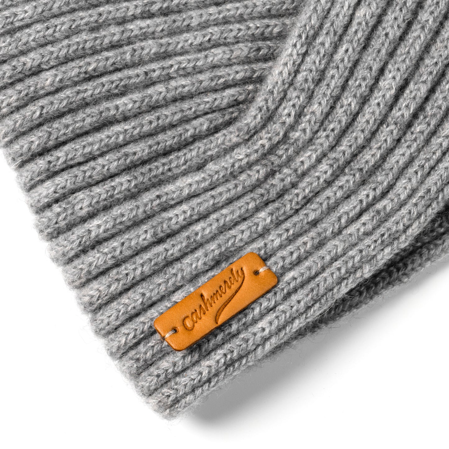 Kaschmir Stirnband Grau