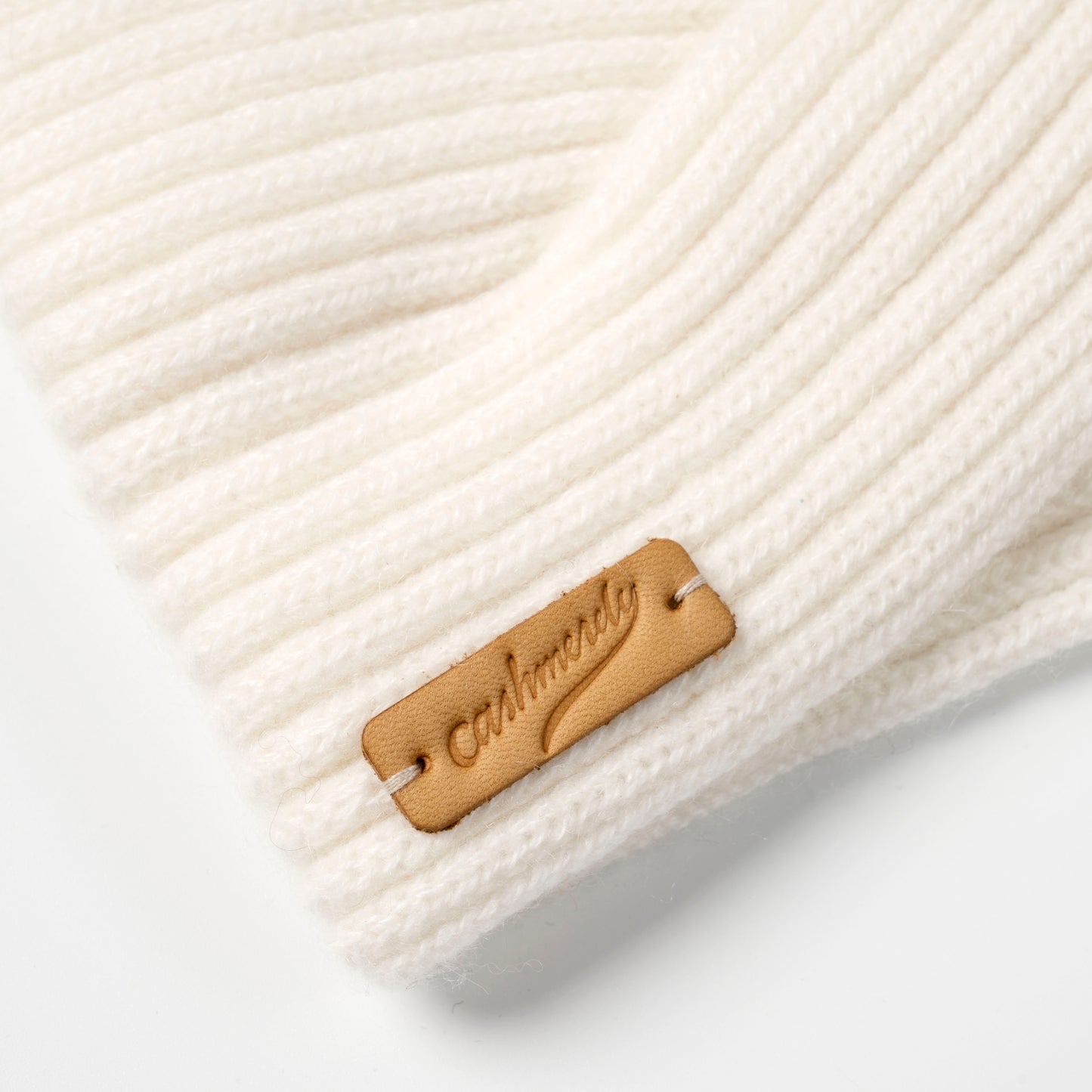 Kaschmir Stirnband Weiß