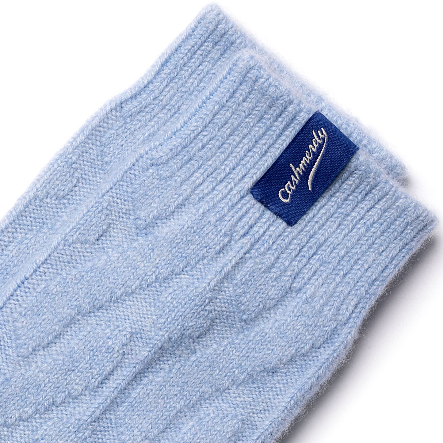 Kaschmir Bettsocken / Hellblau