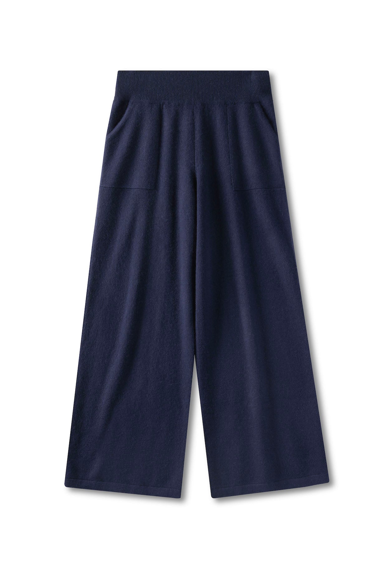Dunkelblaue Kaschmir Hose Damen Navy