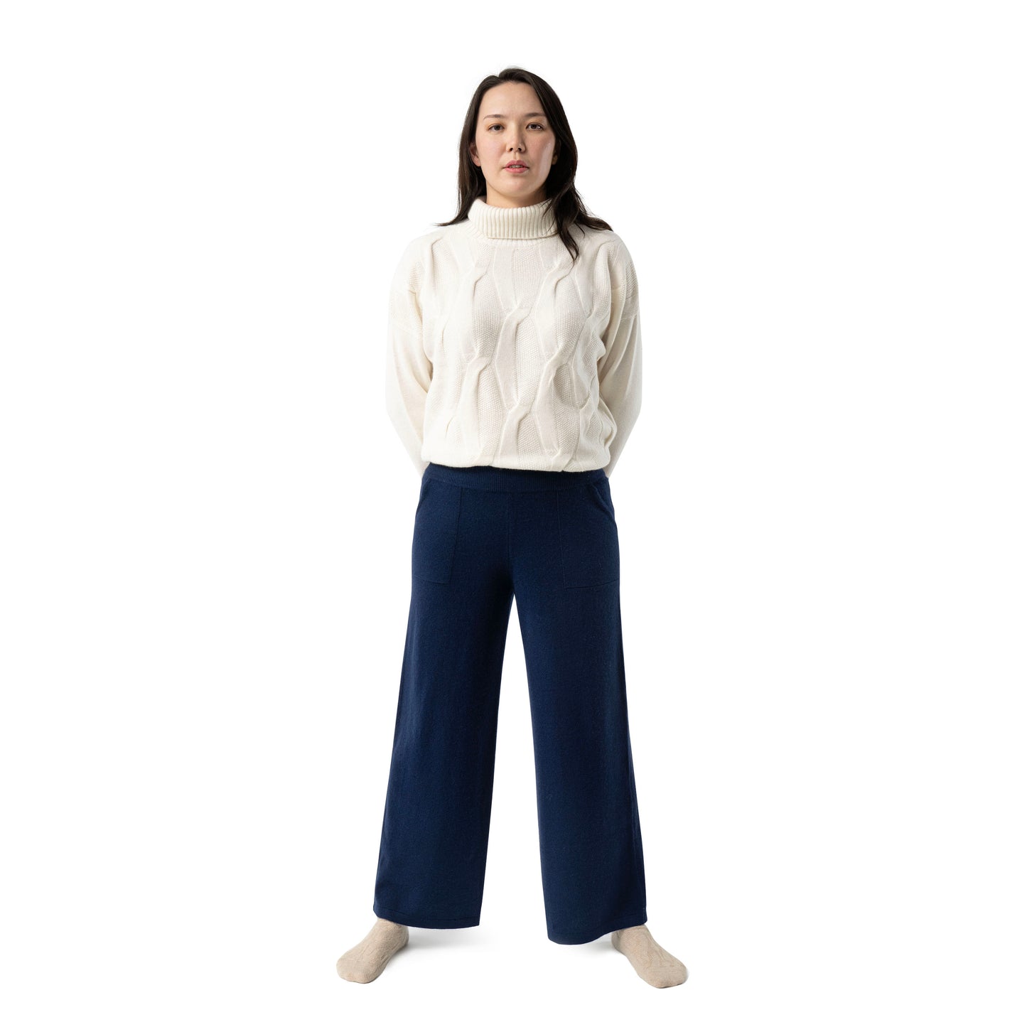 Kaschmir Hose / Dunkelblau