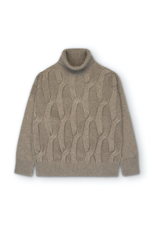 Kaschmir Sweater Indra / Naturbraun