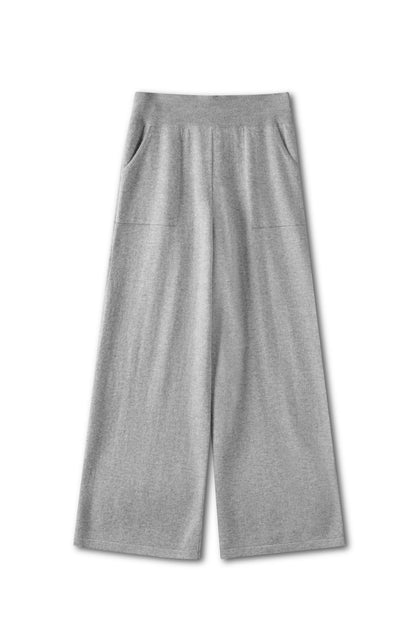 Graue Kaschmir Hose Damen bequem Jogginghose